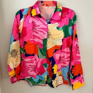 Colorful Floral Women's Blouse